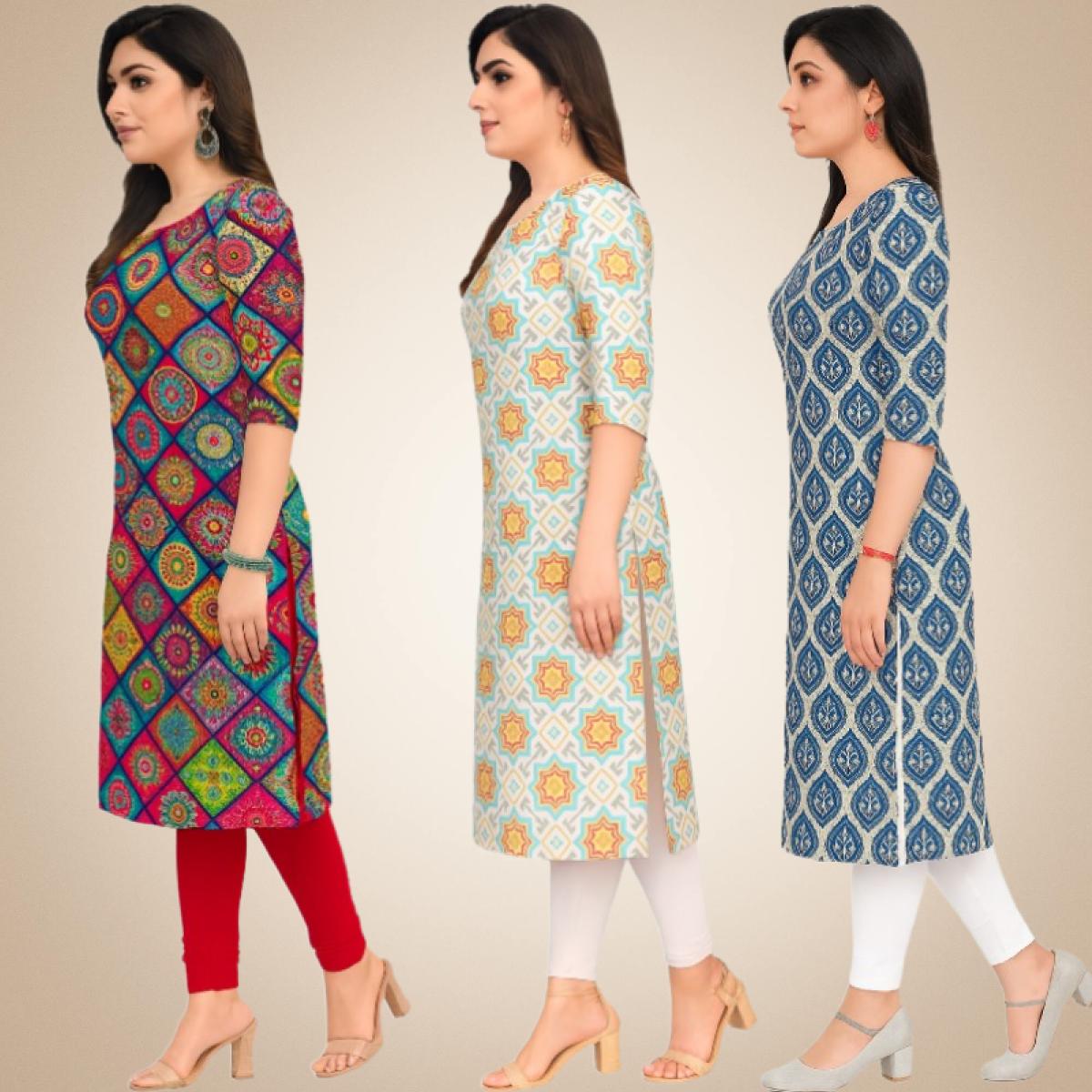 Fabulous Combo Kurtis (Pack of 3)