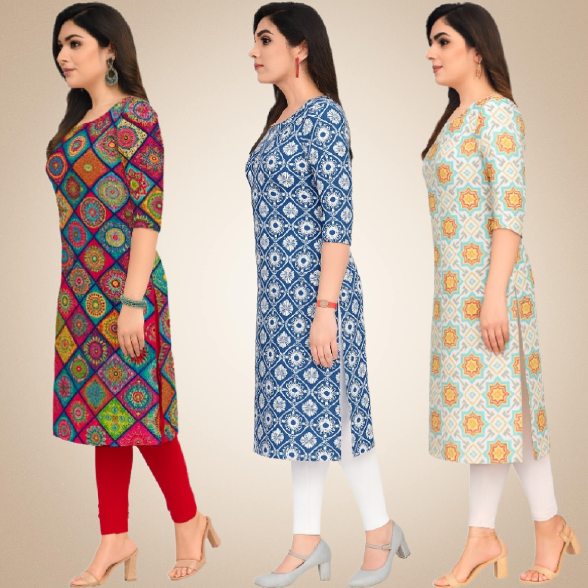 Superlative Combo Kurtis (Pack of 3)