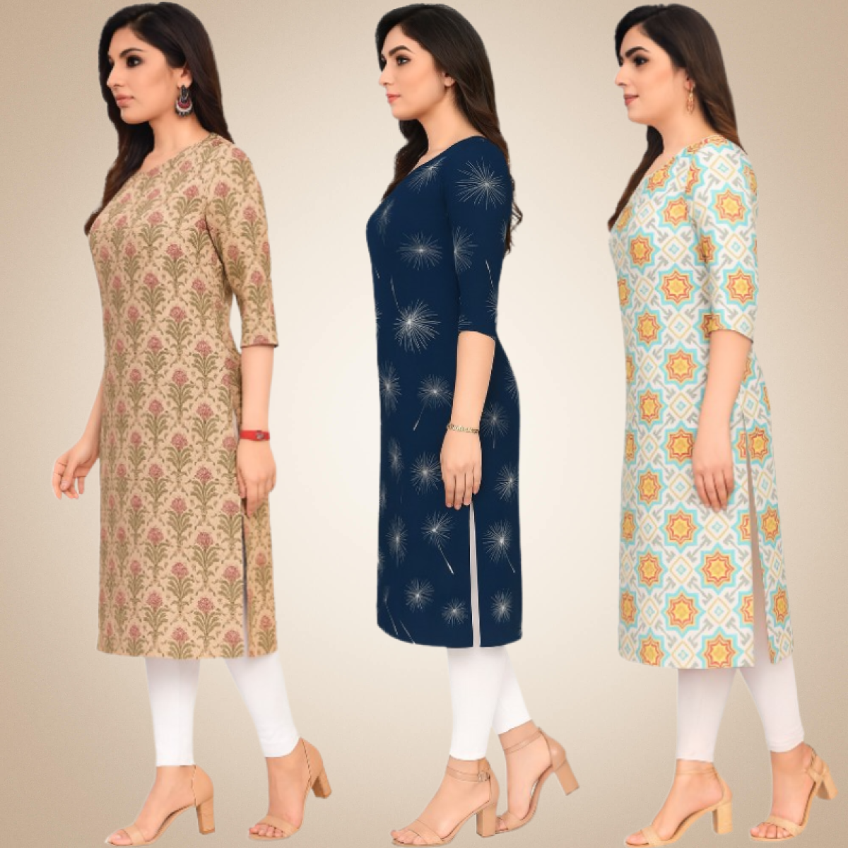 Felicitous Combo Kurtis (Pack of 3)