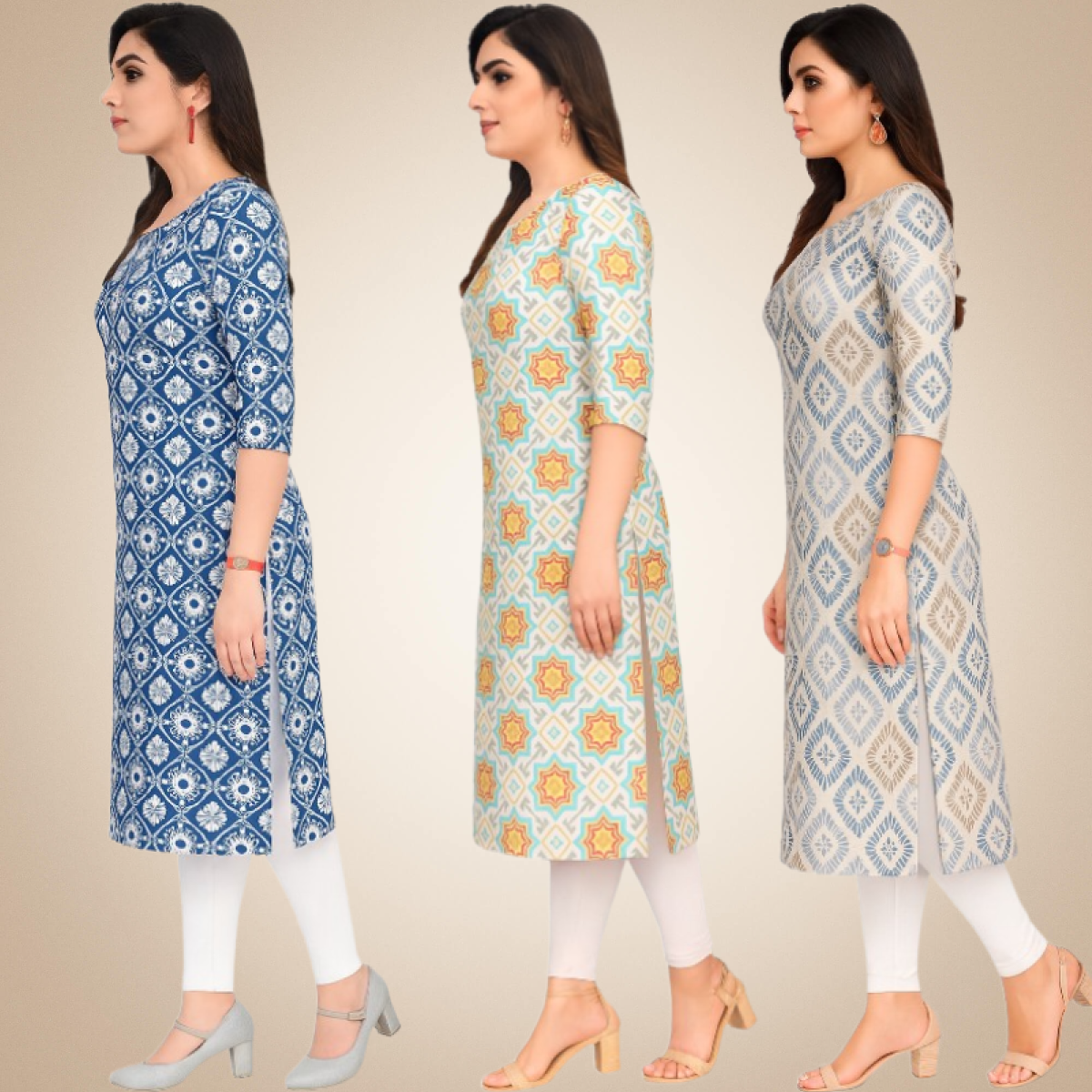 Admirable Combo Kurtis (Pack of 3)