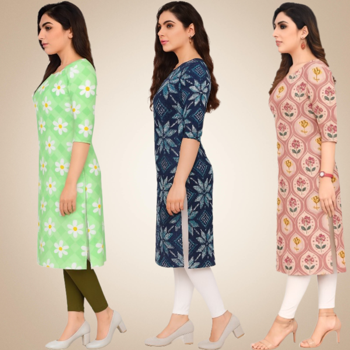 Elysian Combo Kurtis (Pack of 3)