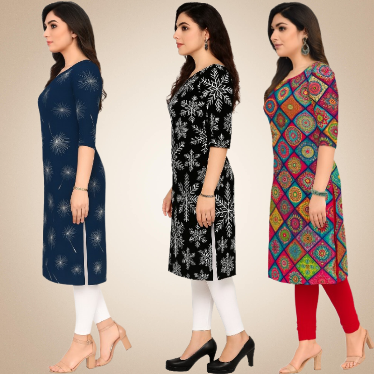 Celestial Combo Kurtis (Pack of 3)