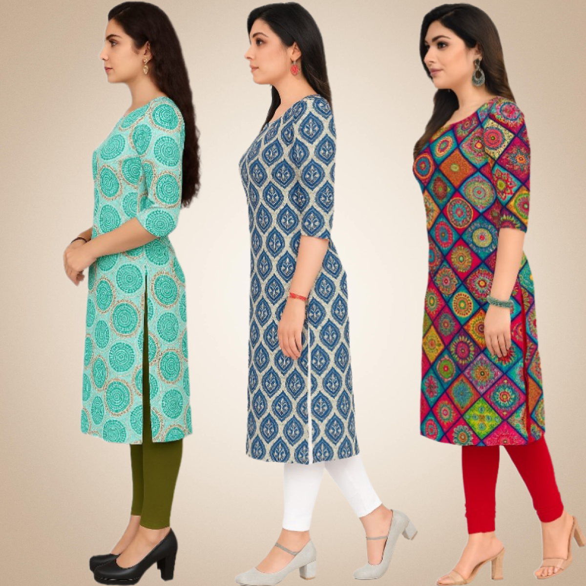 Bonza Combo Kurtis (Pack of 3)