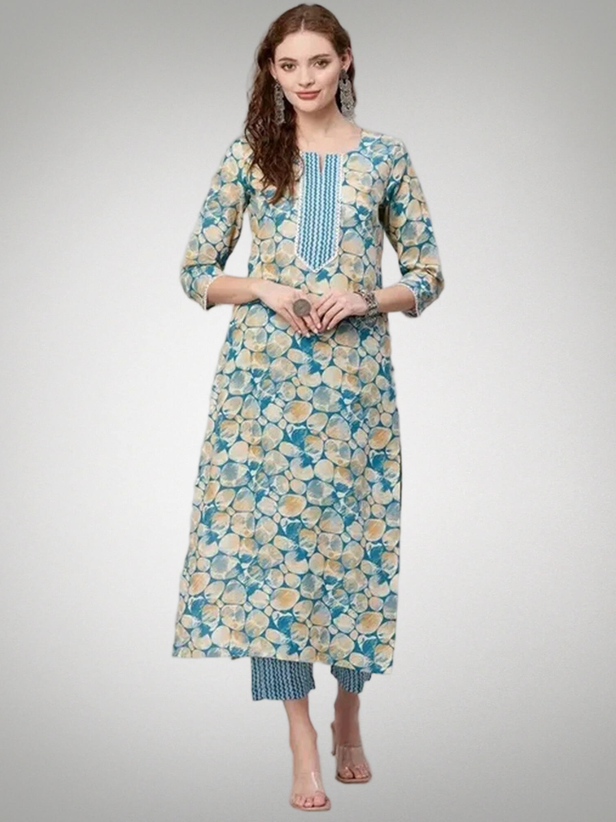 Lambent Printed Kurta Set With Pant Pack Of 2
