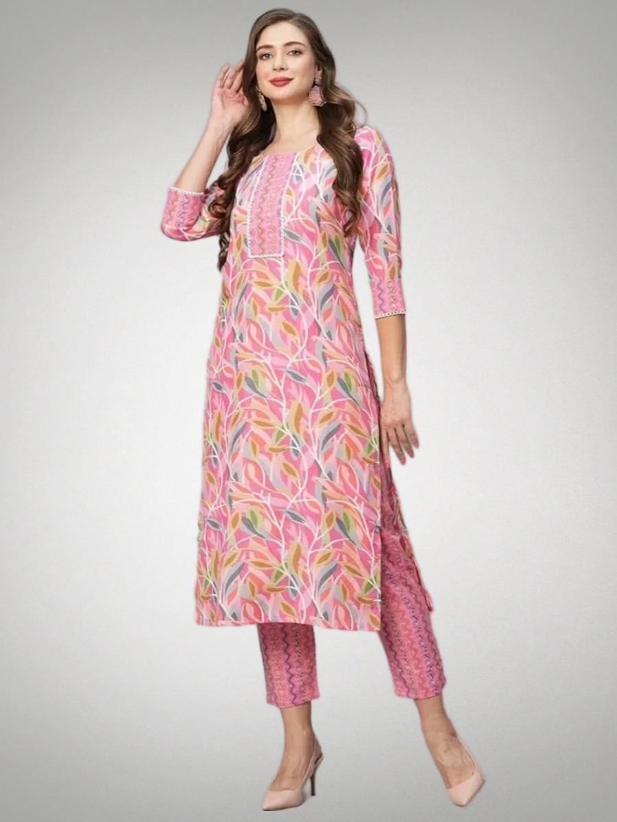 Opulent Printed Kurta Set With Pant Pack Of 2