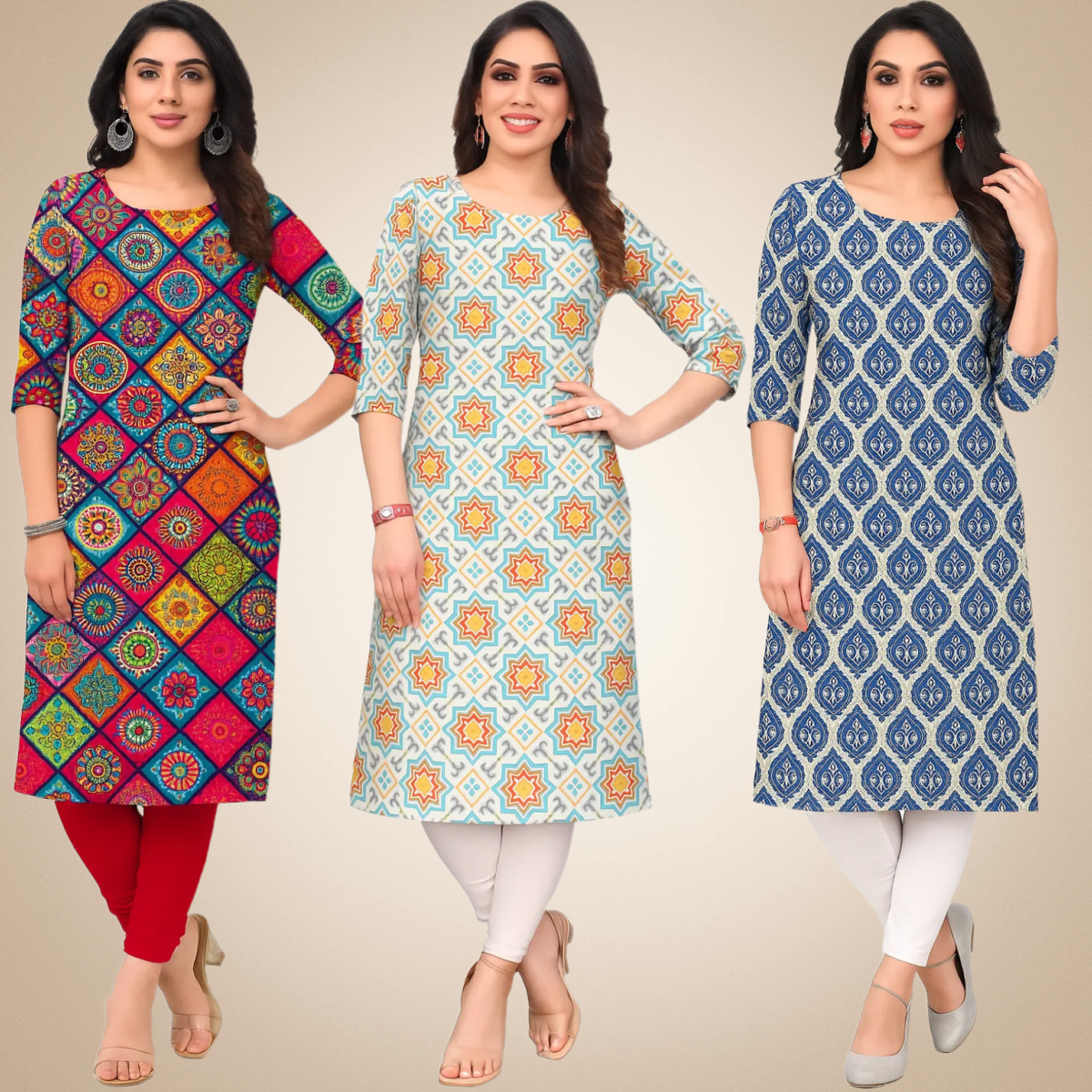 Fabulous Combo Kurtis (Pack of 3)