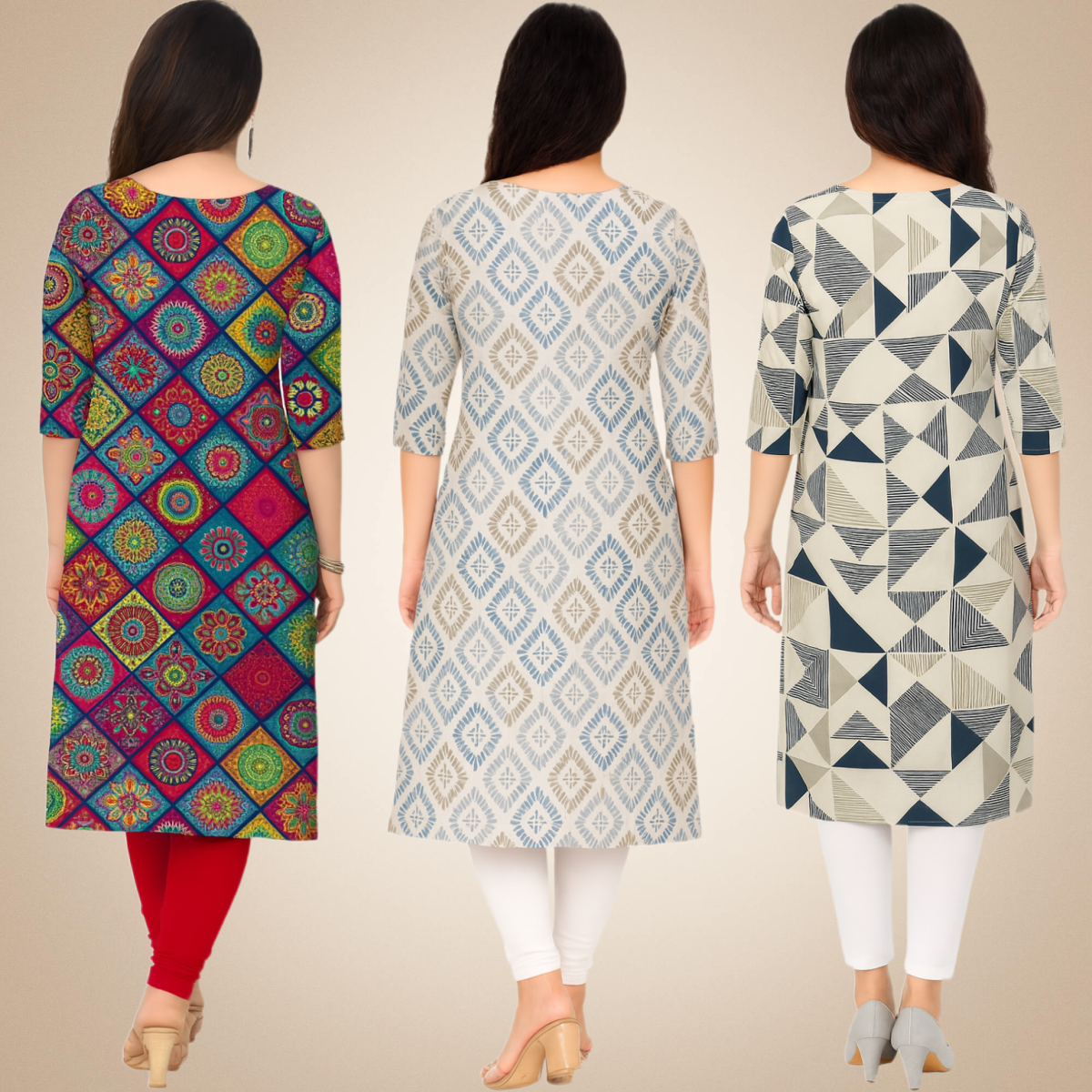 Beguiling Combo Kurtis (Pack of 3)