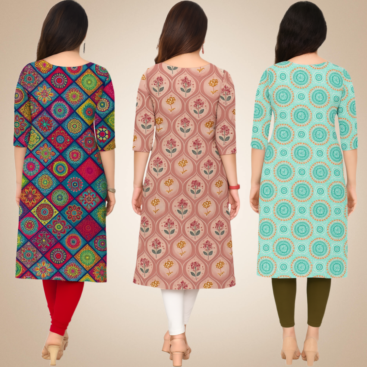 Dapper Combo Kurtis (Pack of 3)