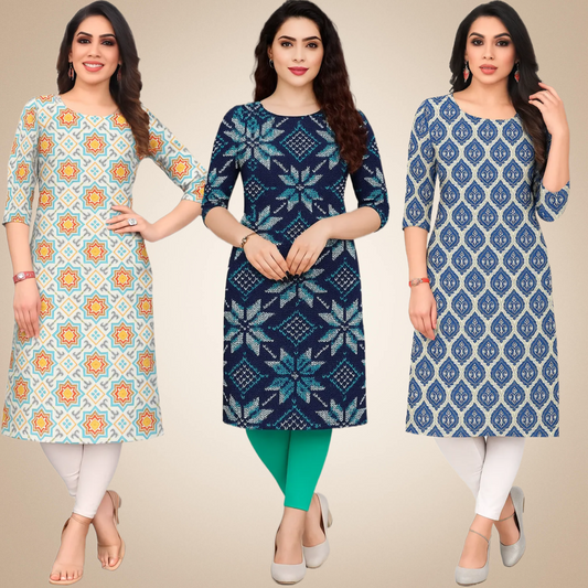Stylish Combo Kurtis (Pack of 3)