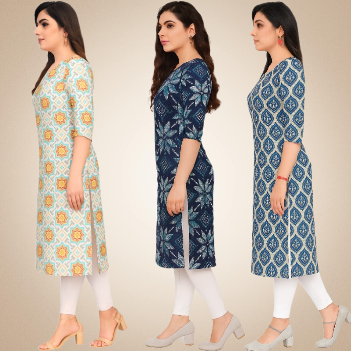 Stylish Combo Kurtis (Pack of 3)