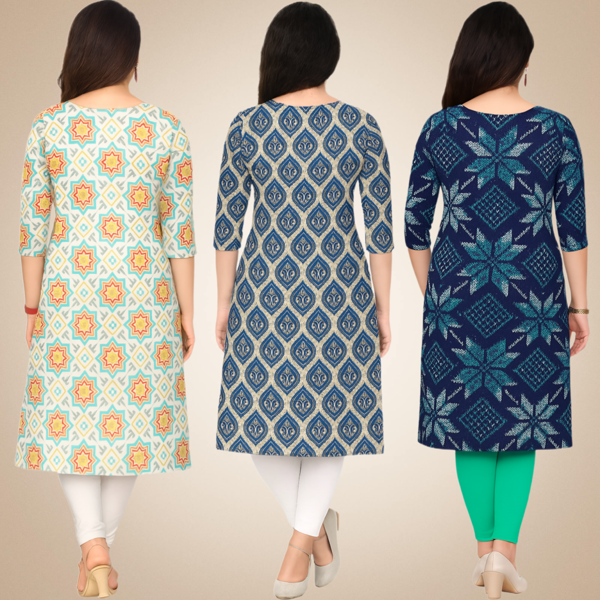 Stylish Combo Kurtis (Pack of 3)