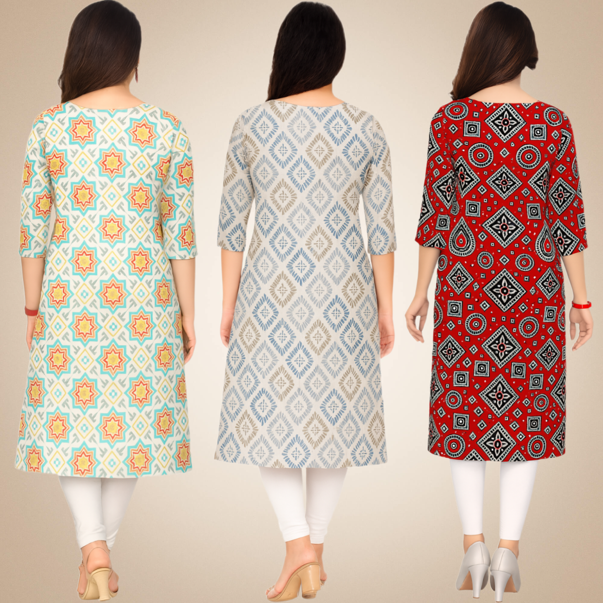 Perfect Combo Kurtis (Pack of 3)