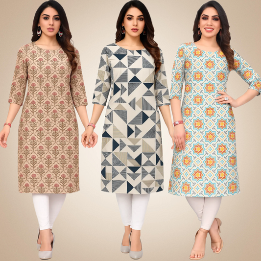 Lovely Combo Kurtis (Pack of 3)