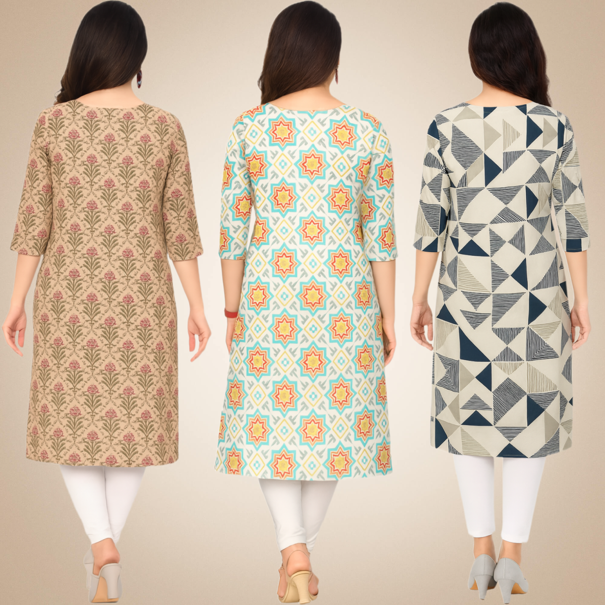 Lovely Combo Kurtis (Pack of 3)