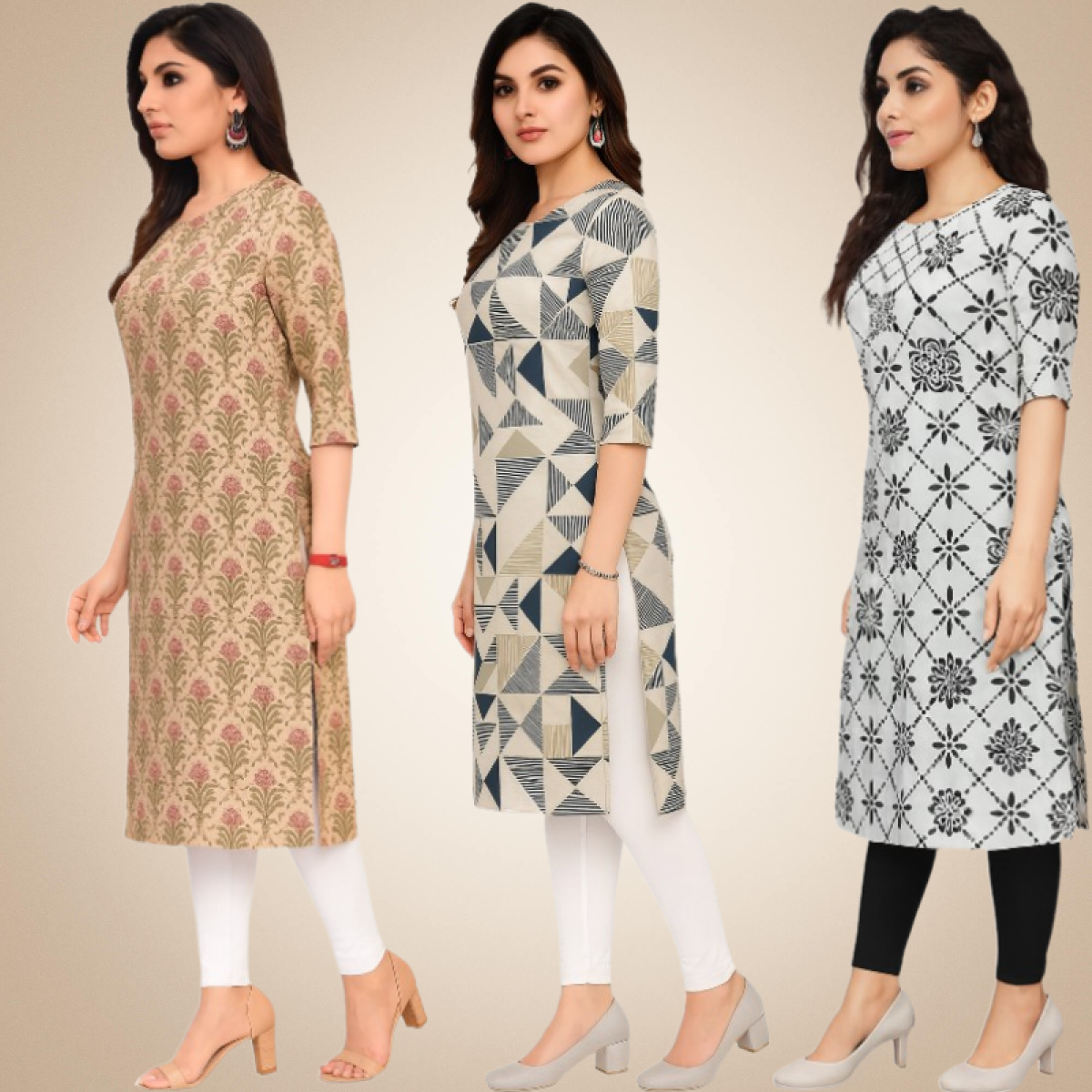 Fair Combo Kurtis (Pack of 3)