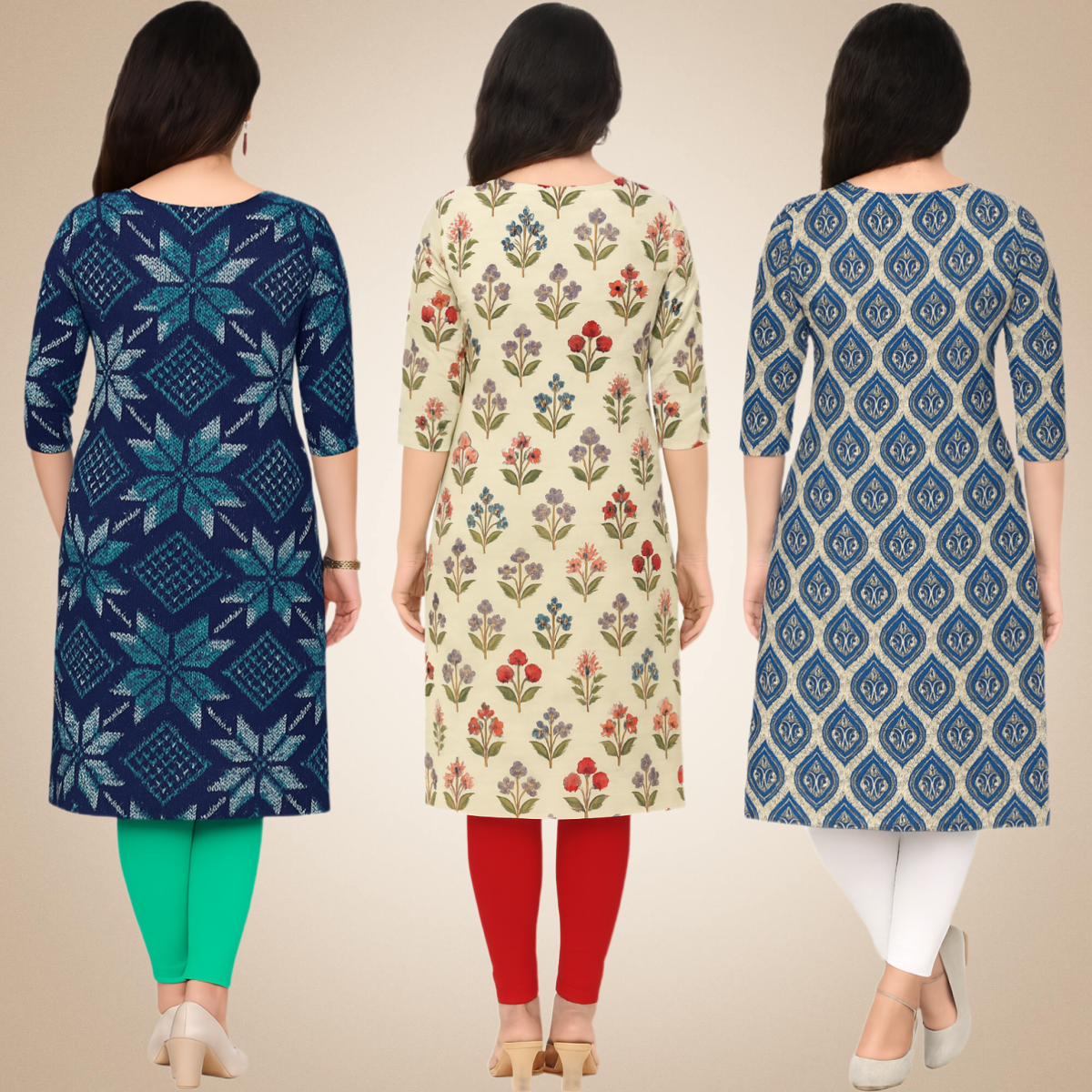 Ethereal Combo Kurtis (Pack of 3)