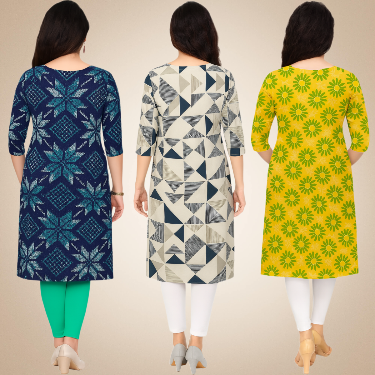 Foxy Combo Kurtis (Pack of 3)