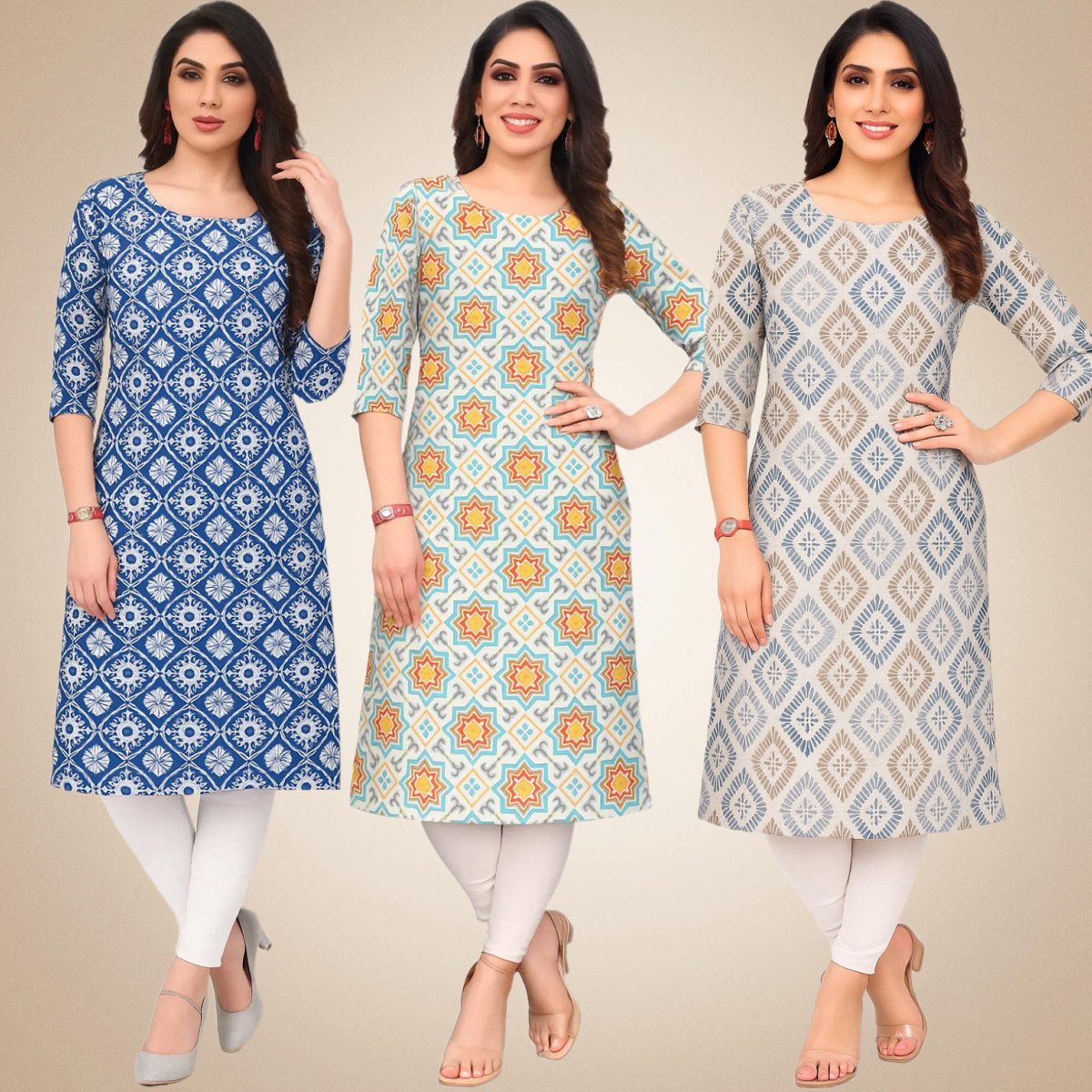 Admirable Combo Kurtis (Pack of 3)