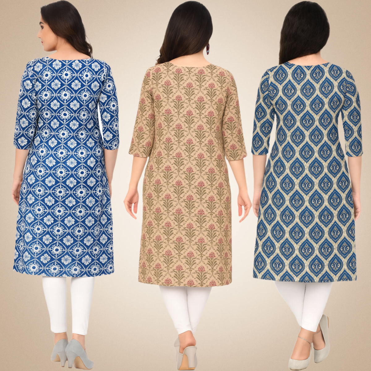 Wonderful Combo Kurtis (Pack of 3)
