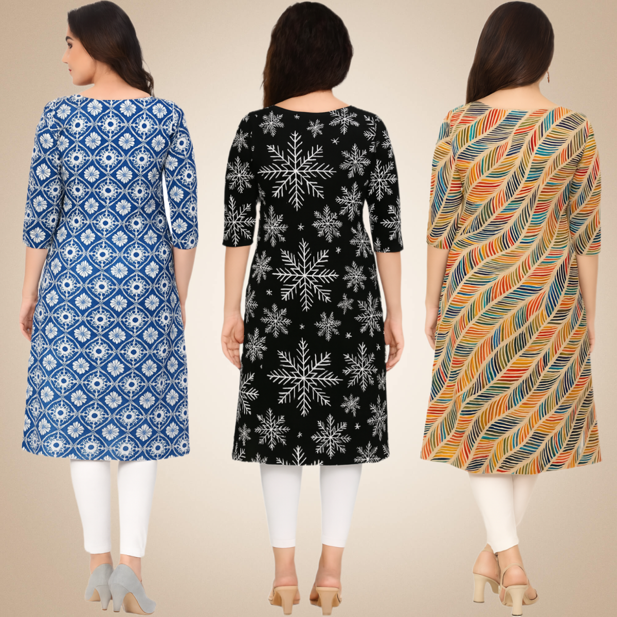 Angelic Combo Kurtis (Pack of 3)