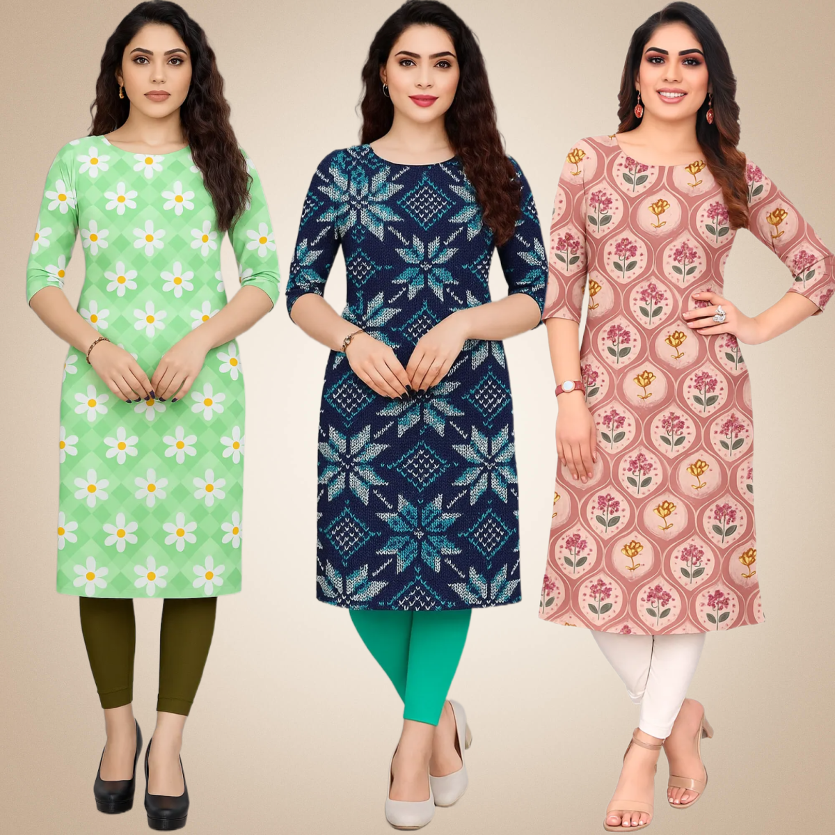 Elysian Combo Kurtis (Pack of 3)