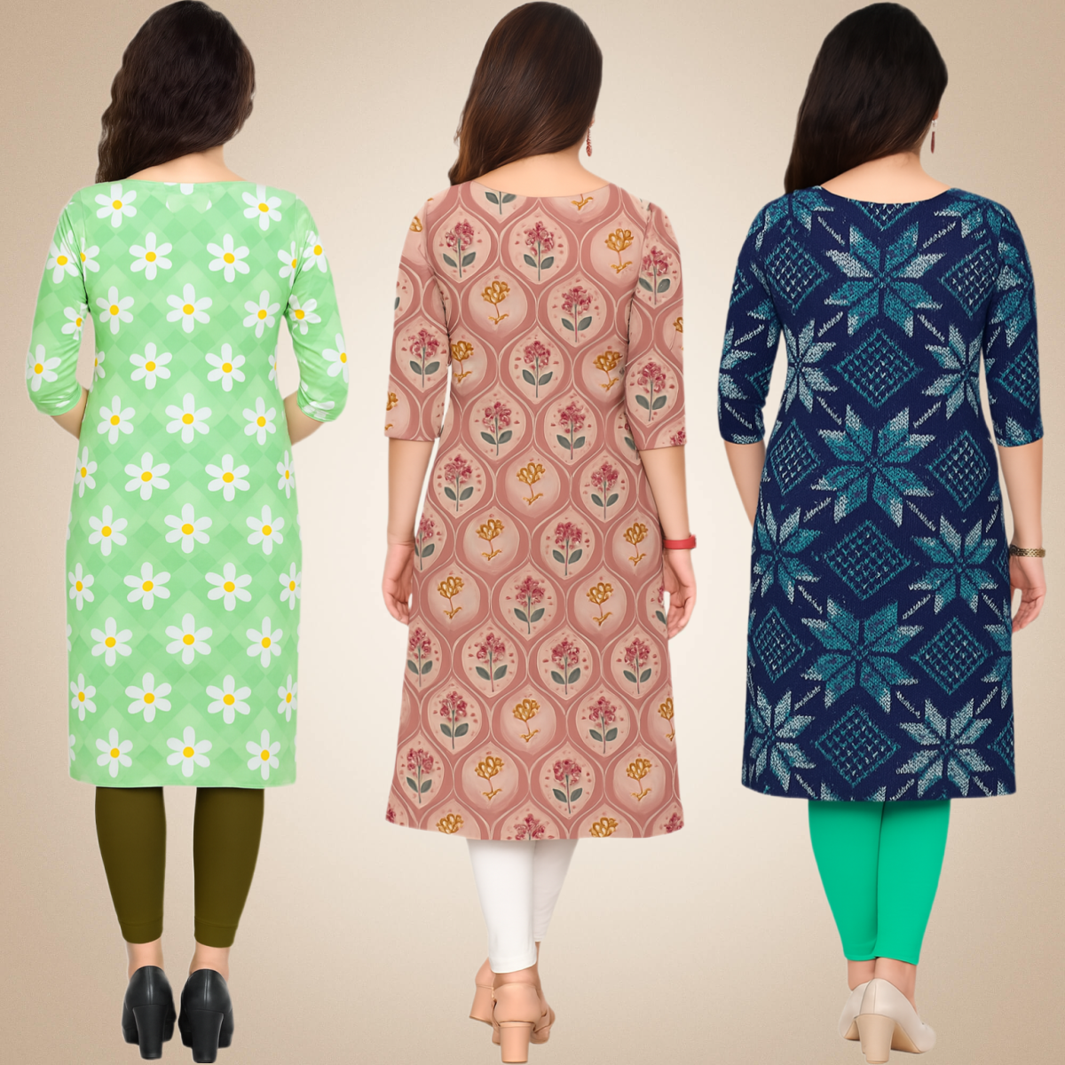 Elysian Combo Kurtis (Pack of 3)