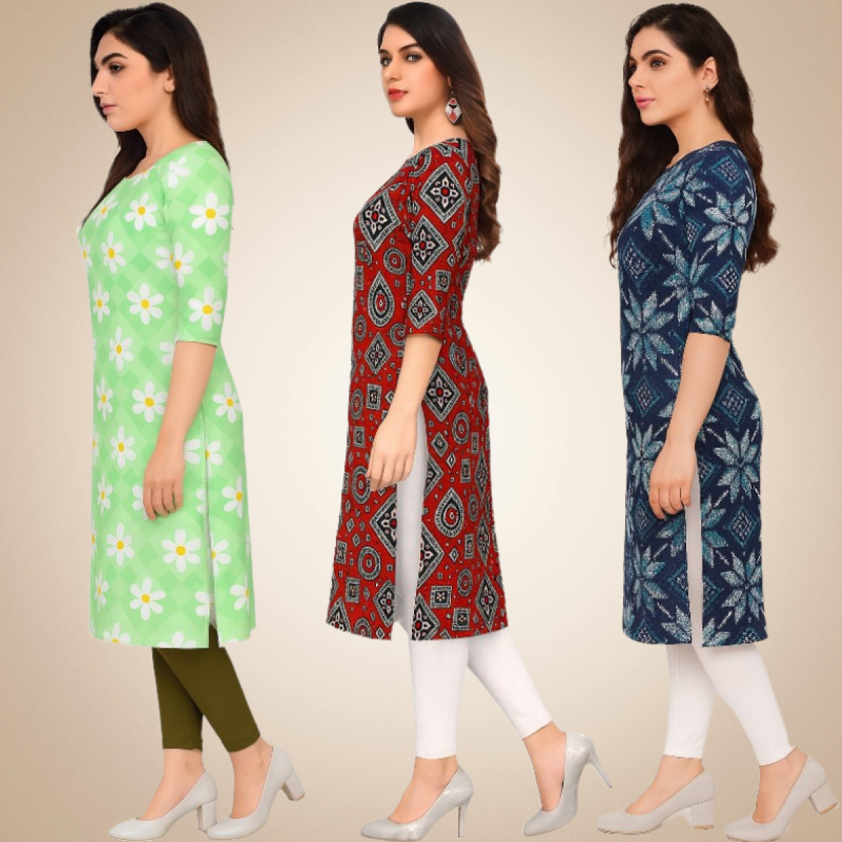 Superb Combo Kurtis (Pack of 3)