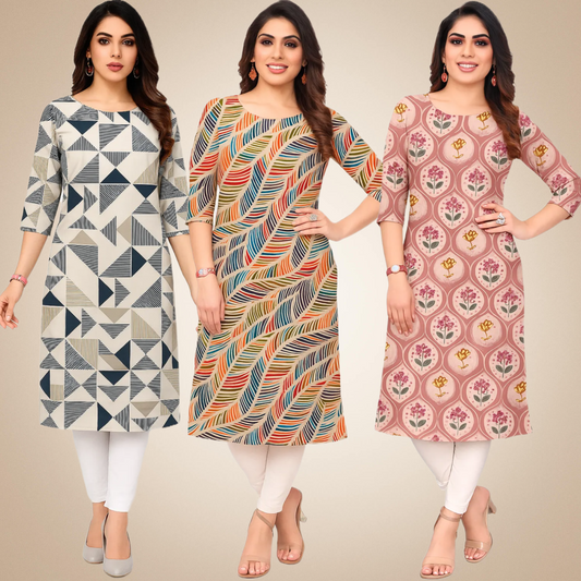 Divine Combo Kurtis (Pack of 3)
