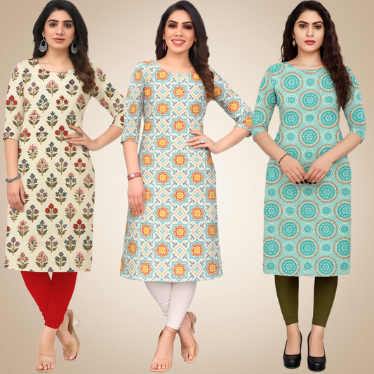 Wonderful  Combo Kurtis (Pack of 3)