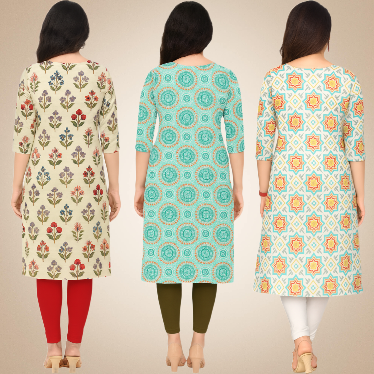 Wonderful  Combo Kurtis (Pack of 3)