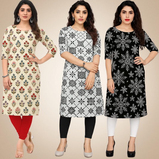 Graceful Combo Kurtis (Pack of 3)