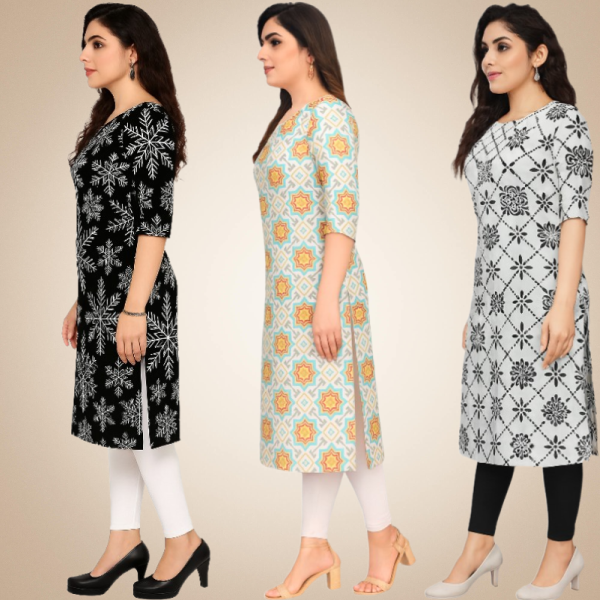 Dashing  Combo Kurtis (Pack of 3)