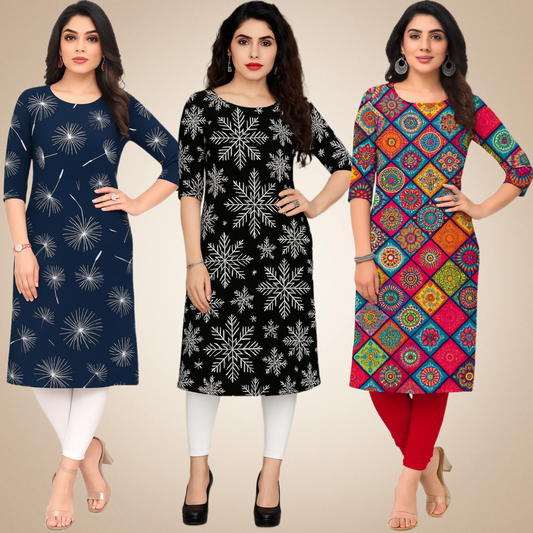 Celestial  Combo Kurtis (Pack of 3)