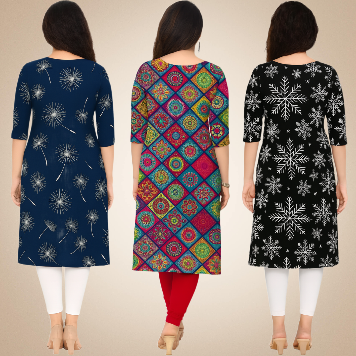 Celestial  Combo Kurtis (Pack of 3)