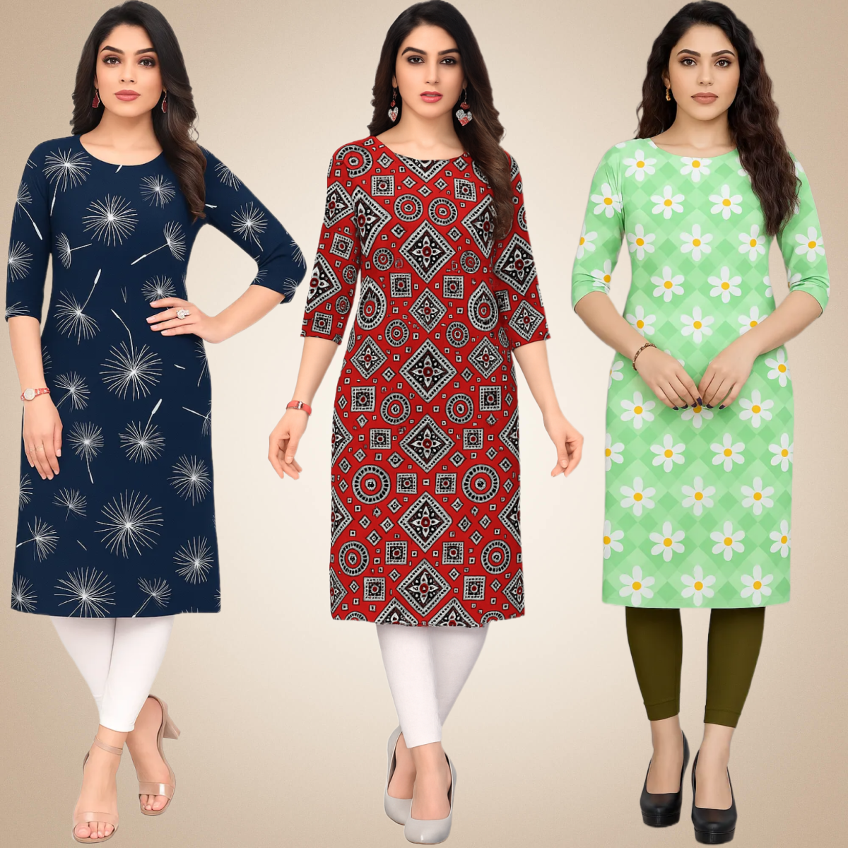 Dainty  Combo Kurtis (Pack of 3)
