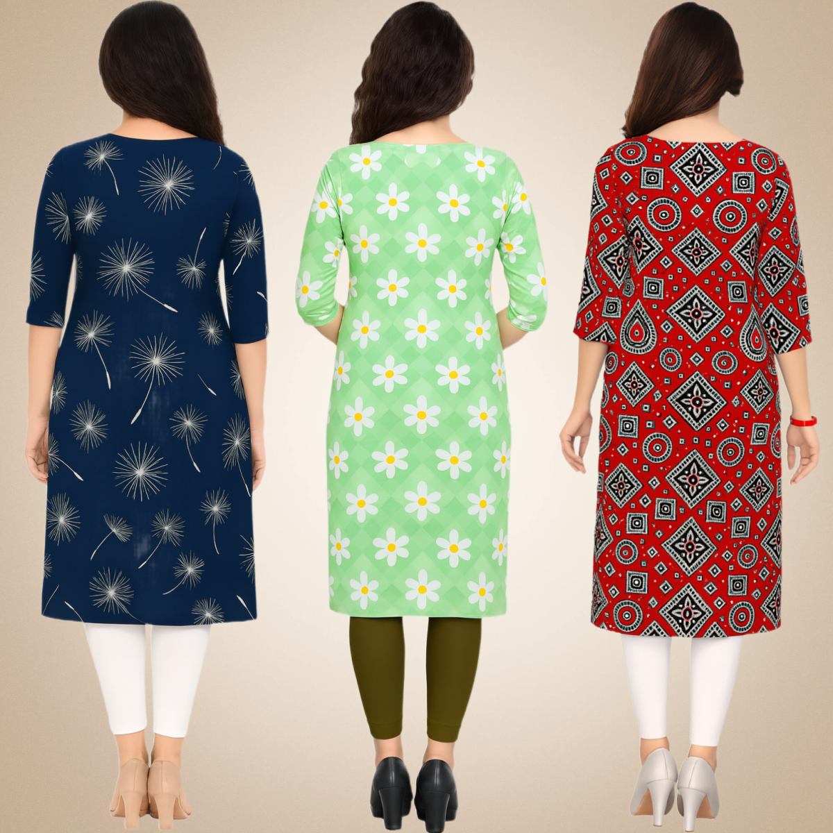 Dainty  Combo Kurtis (Pack of 3)