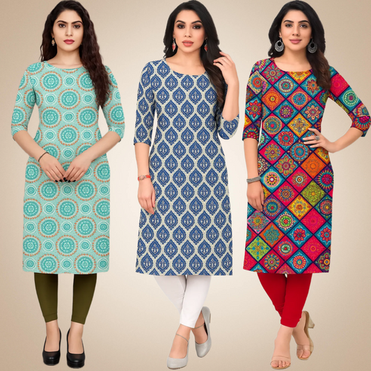 Bonza  Combo Kurtis (Pack of 3)