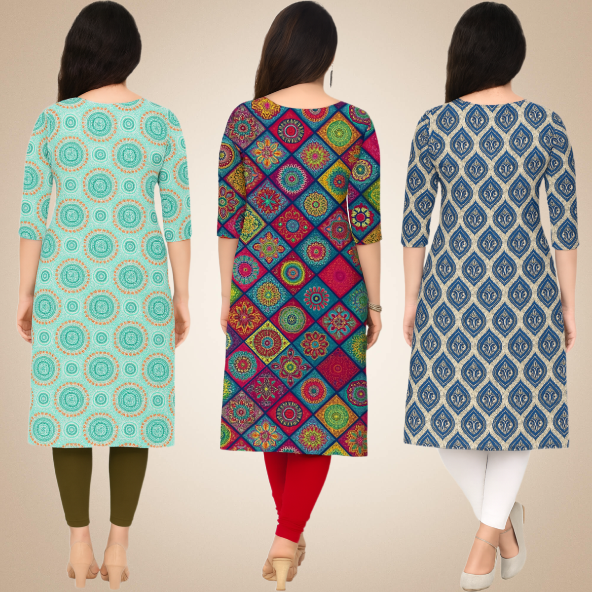 Bonza  Combo Kurtis (Pack of 3)