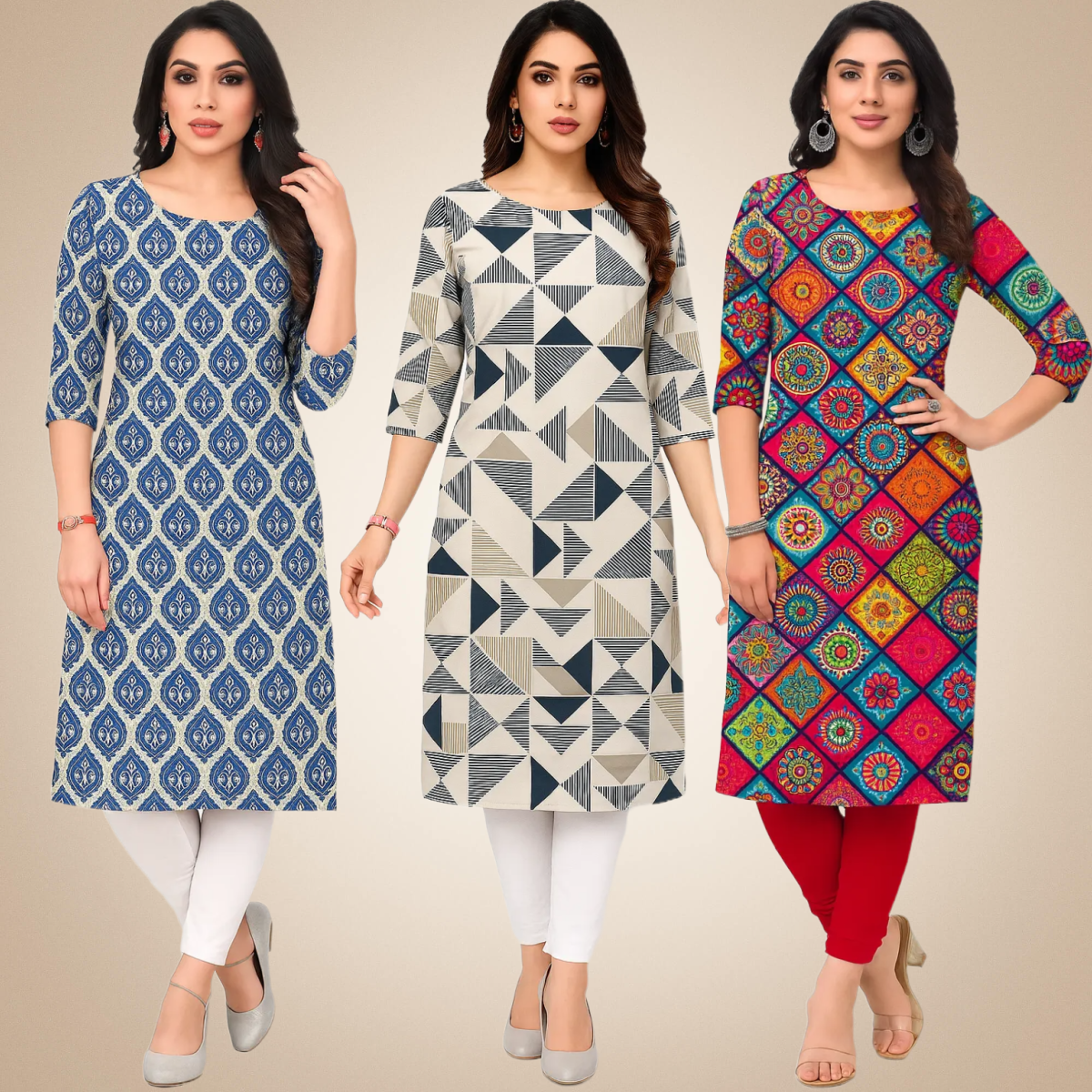Resplendent  Combo Kurtis (Pack of 3)