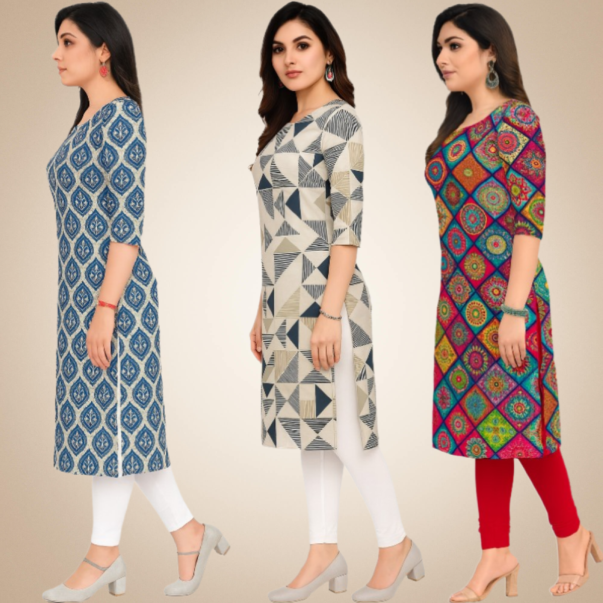 Resplendent  Combo Kurtis (Pack of 3)