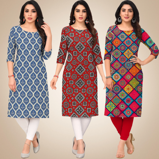 Lissome  Combo Kurtis (Pack of 3)
