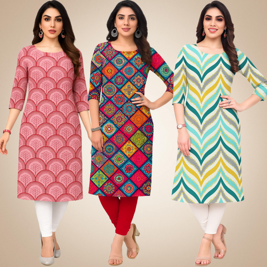 Cunning  Combo Kurtis (Pack of 3)
