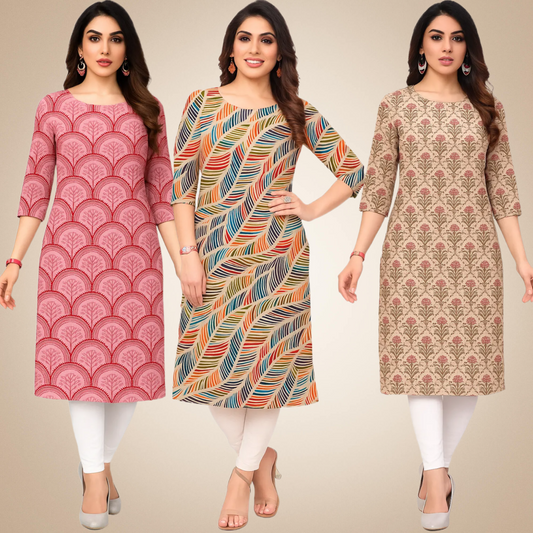 Prepossessing  Combo Kurtis (Pack of 3)