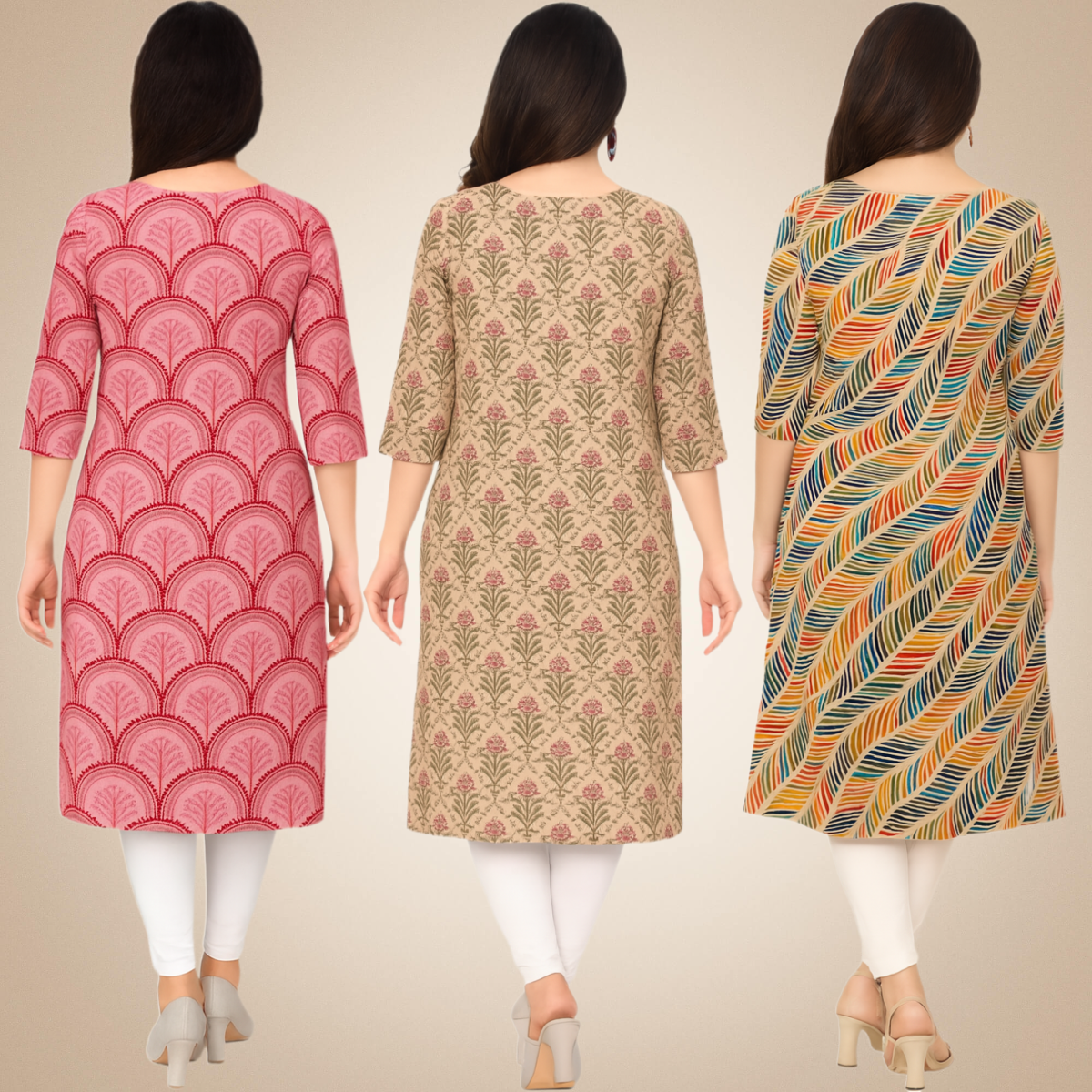 Prepossessing  Combo Kurtis (Pack of 3)