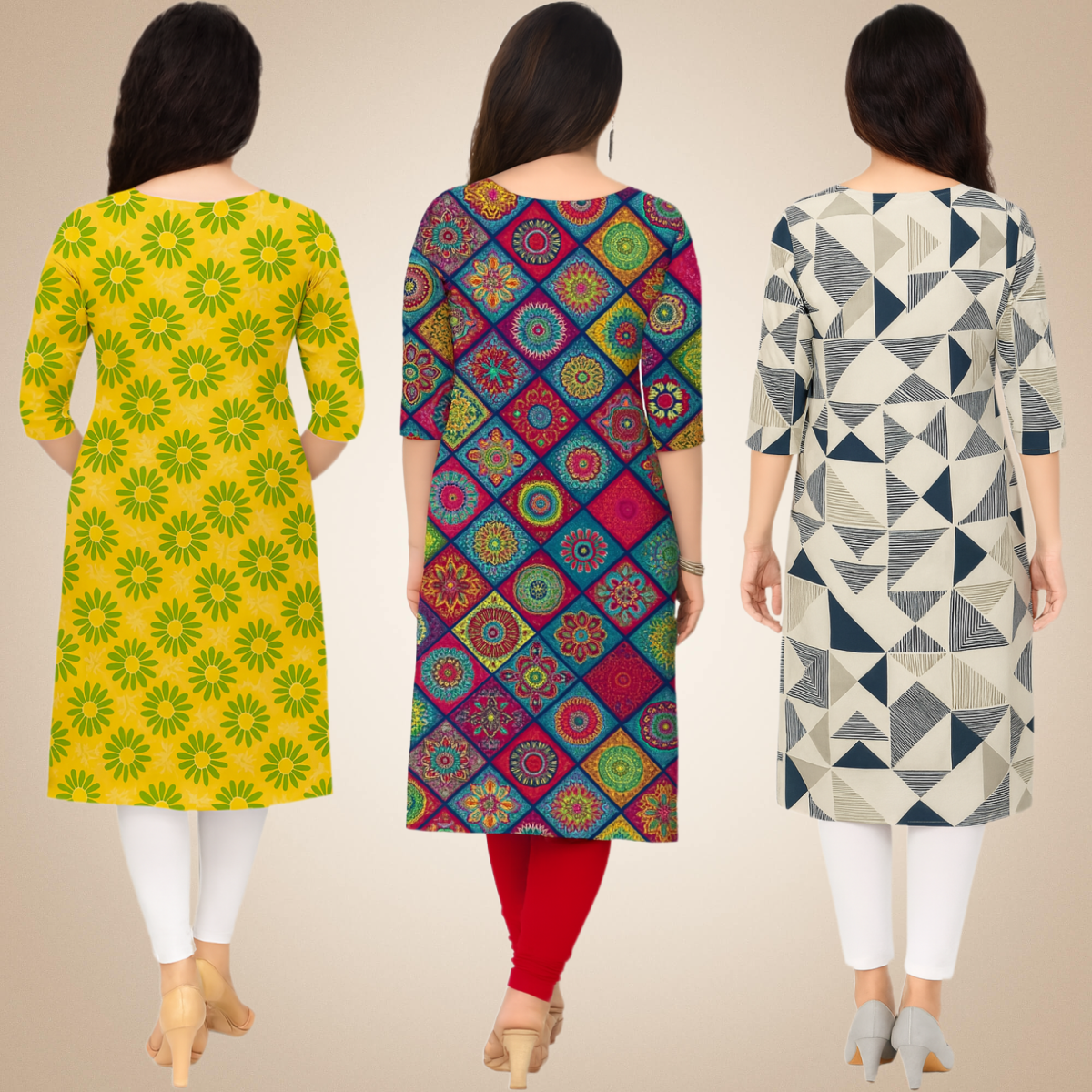 Sightly  Combo Kurtis (Pack of 3)
