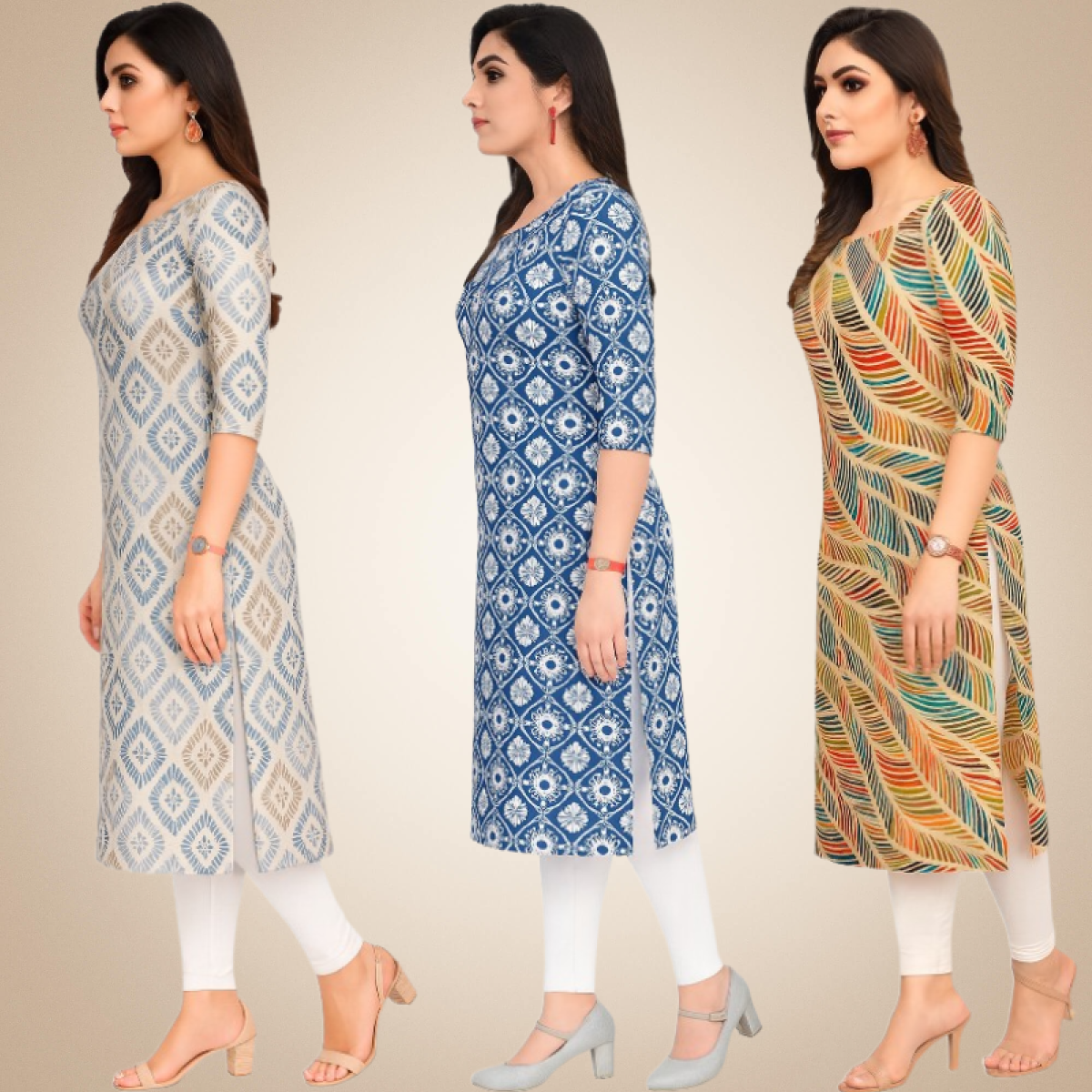 Dashing  Combo Kurtis (Pack of 3)