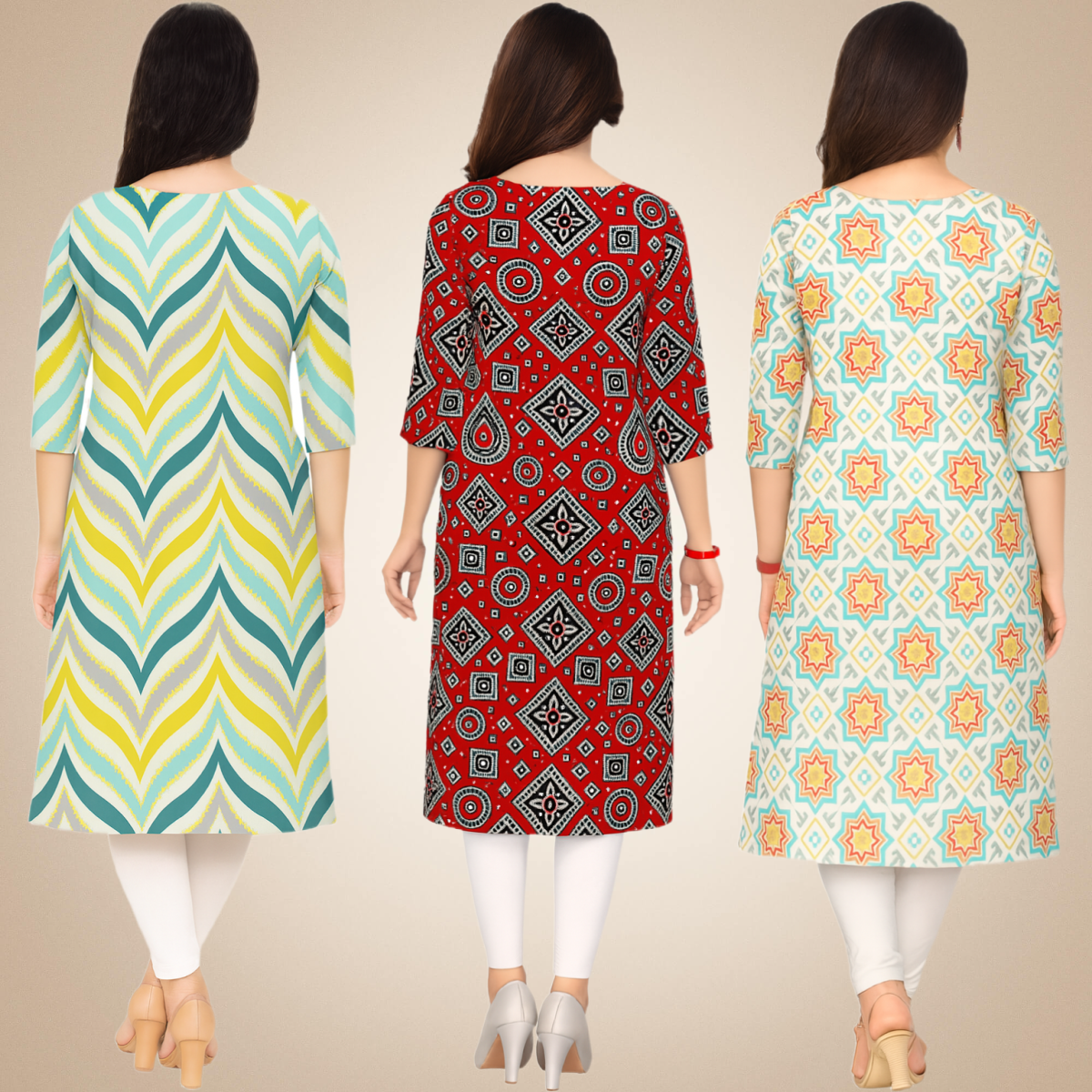 Capricious  Combo Kurtis (Pack of 3)