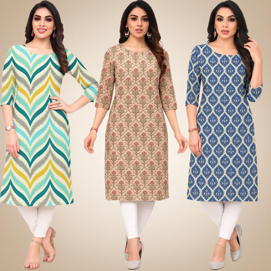 Adorning  Combo Kurtis (Pack of 3)