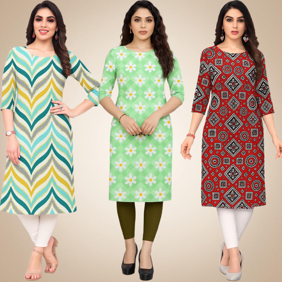 Tremendous  Combo Kurtis (Pack of 3)