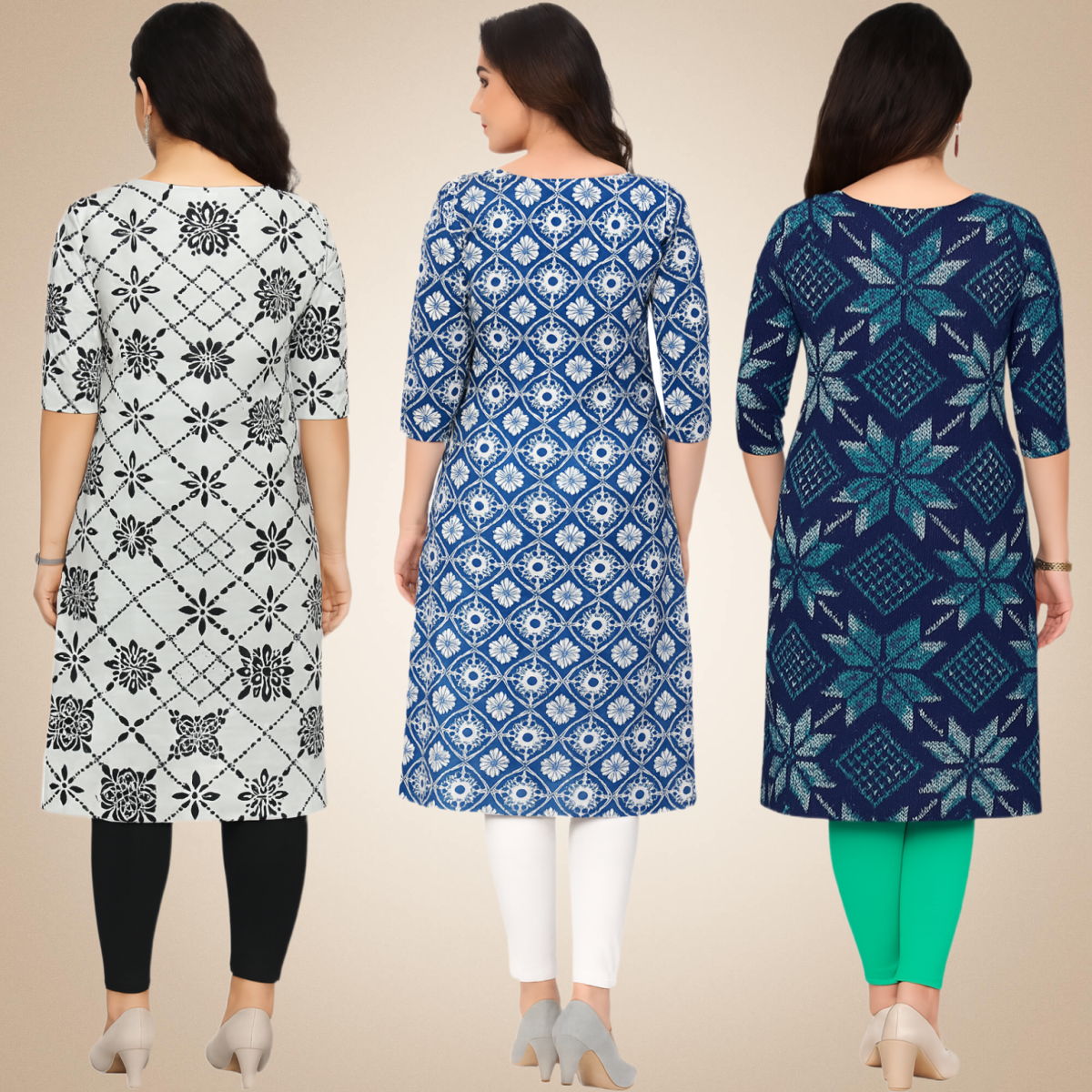 Alluring Combo Kurtis (Pack of 3)